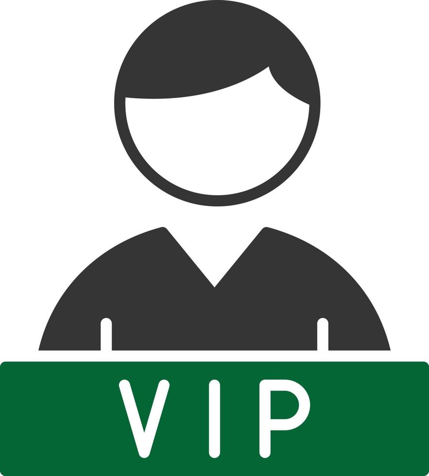 Vip Glyph Two Color vector