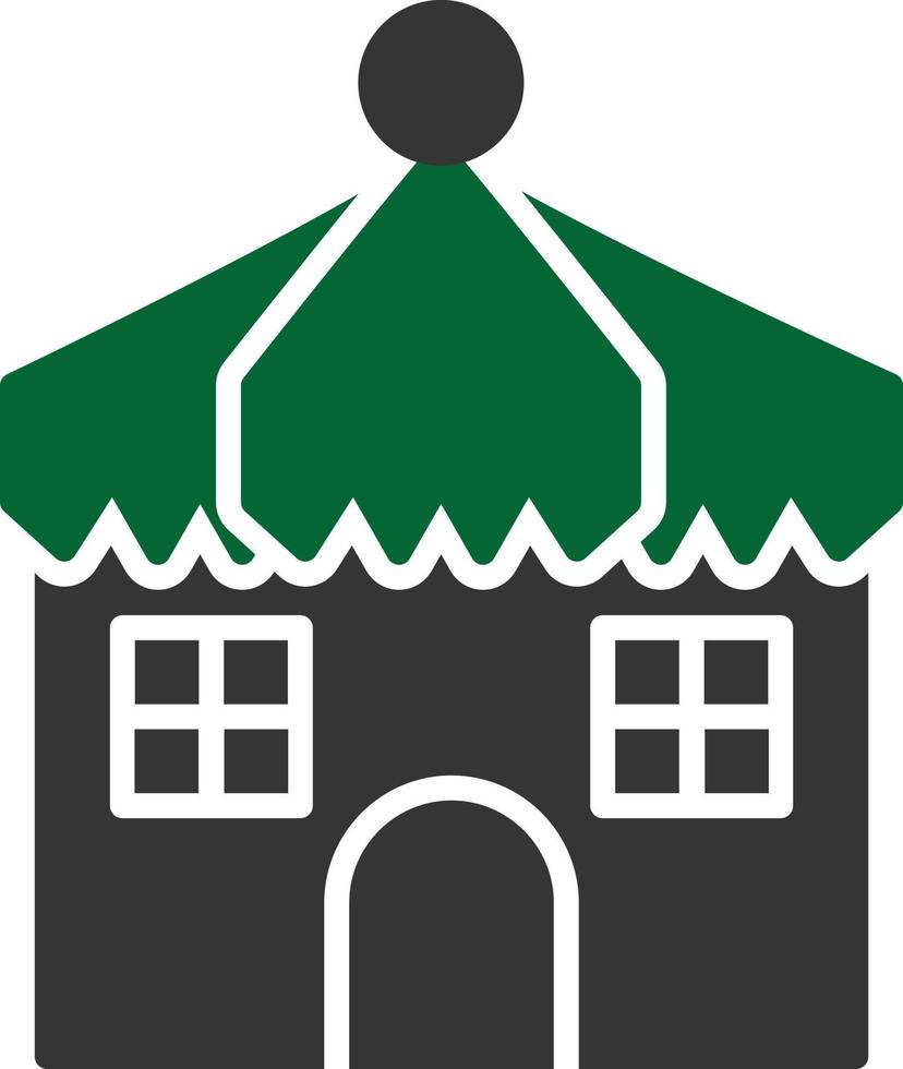 Cottage Glyph Two Color vector