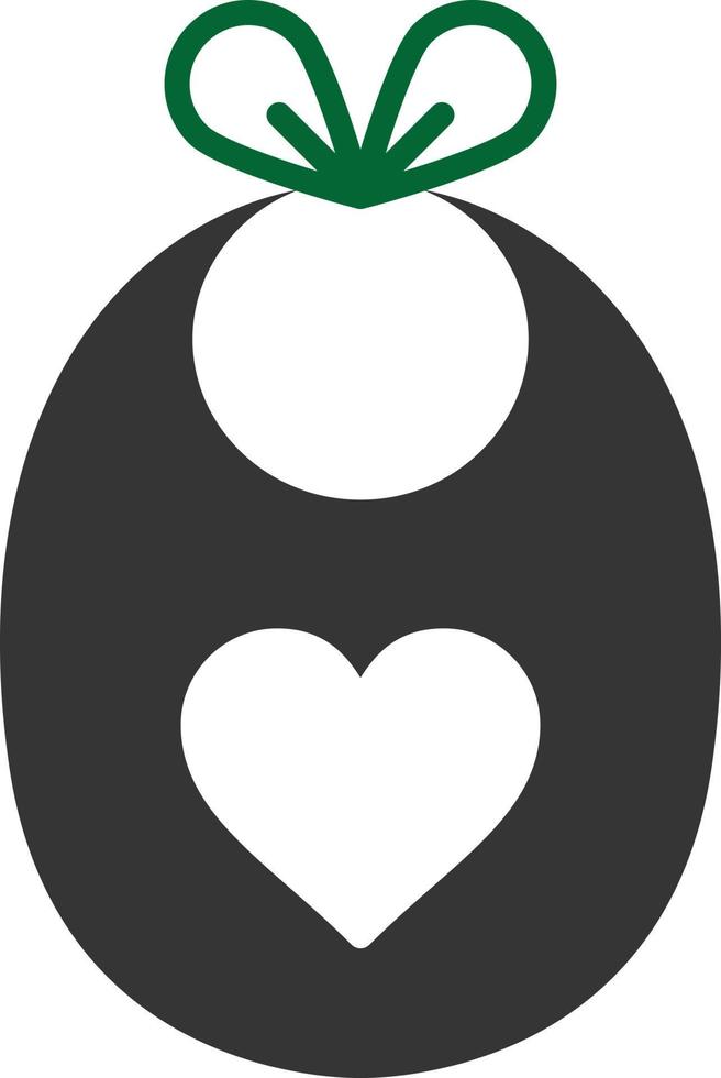 Bib Glyph Two Color vector