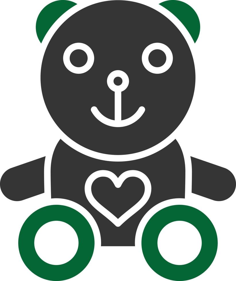 Teddy Bear Glyph Two Color 9812991 Vector Art at Vecteezy