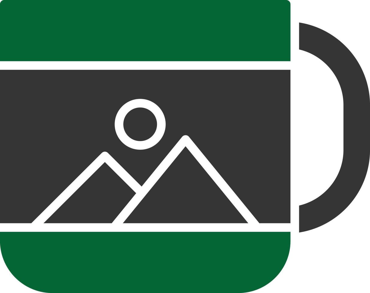 Cup Glyph Two Color vector
