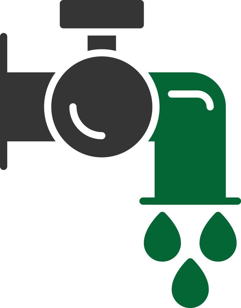 Save Water Glyph Two Color vector