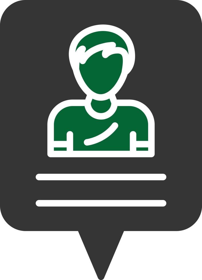Follower Glyph Two Color vector