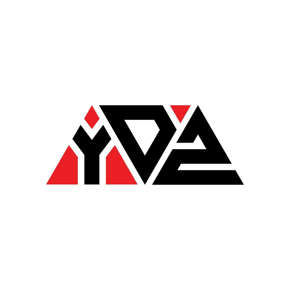 Diseño de logotipo de letra triangular ydj con forma de triángulo. monograma de diseño del logotipo del triángulo ydj. plantilla de logotipo de vector de triángulo ydj con color rojo. logotipo triangular ydj logotipo simple, elegante y lujoso. ydj