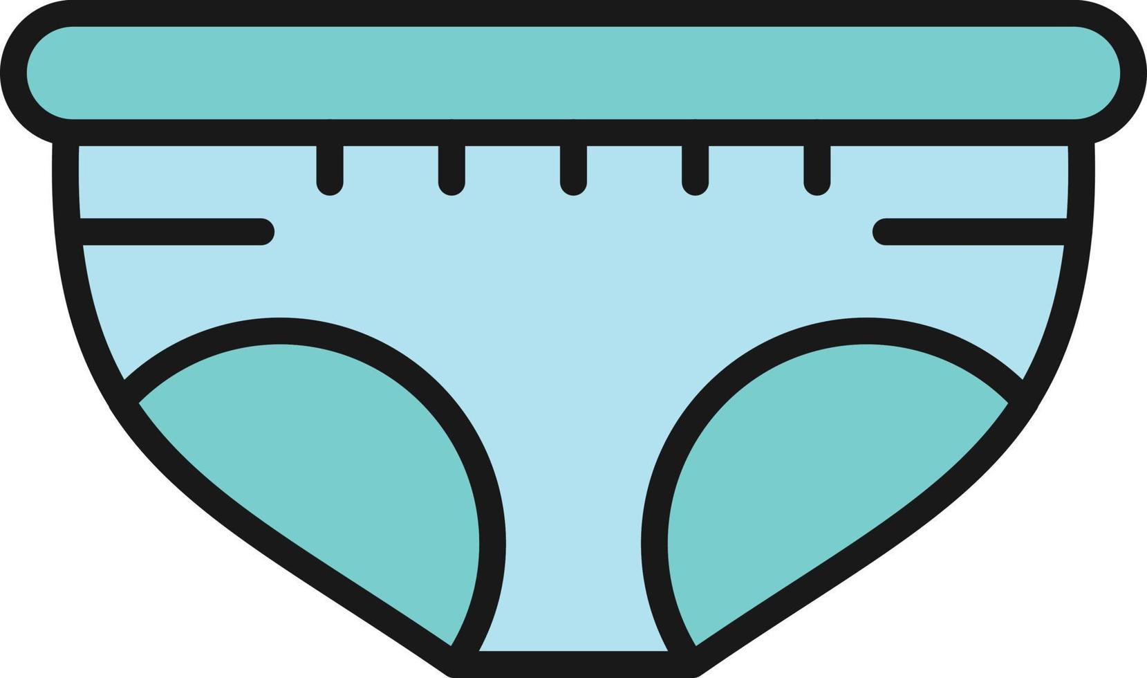 Diaper Line Filled vector