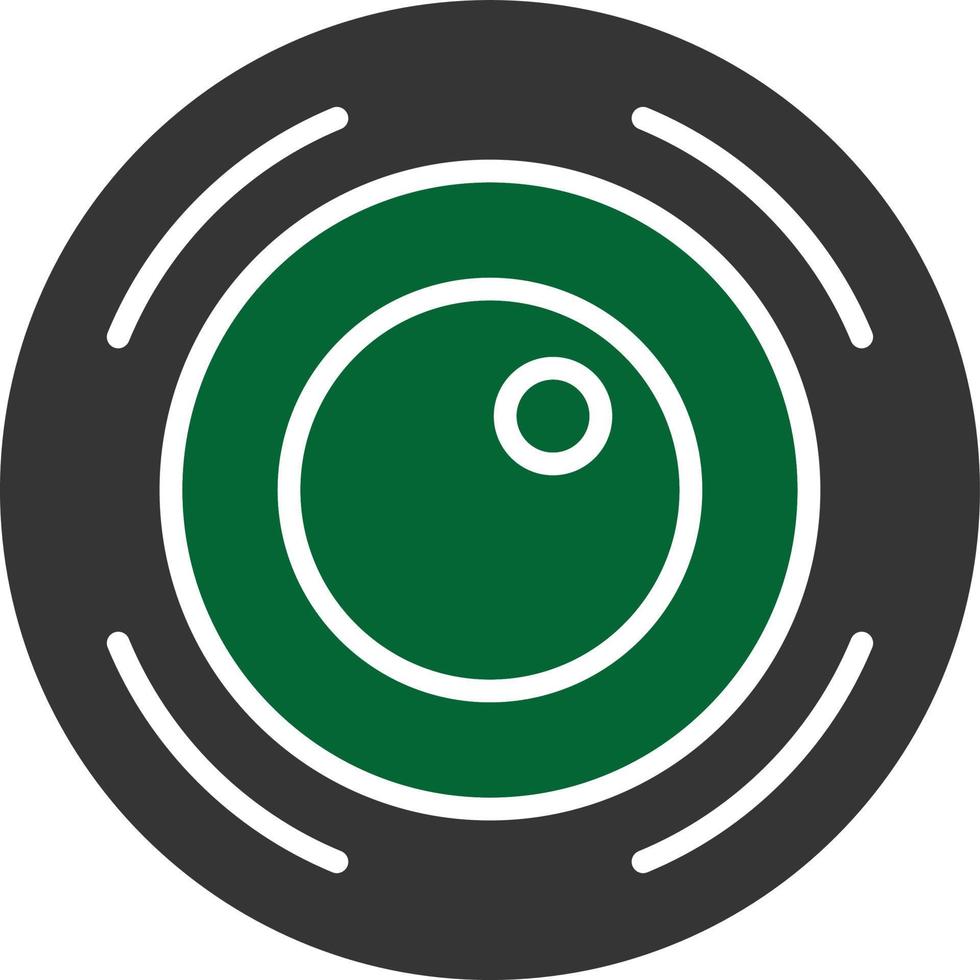 Camera Lens Glyph Two Color vector