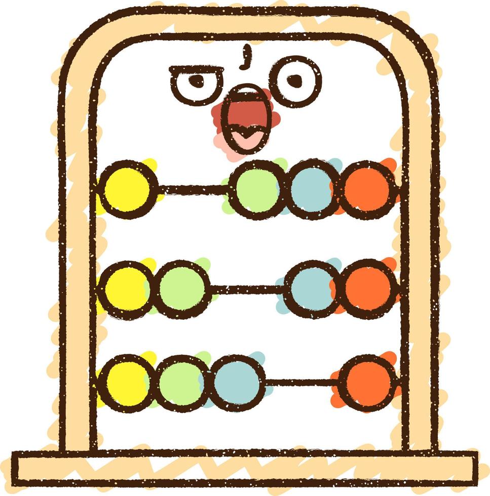 Abacus Chalk Drawing vector