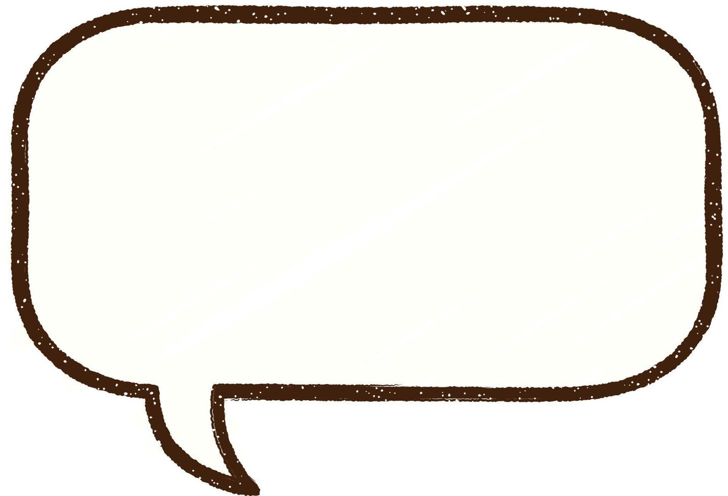 Speech Bubble Chalk Drawing vector