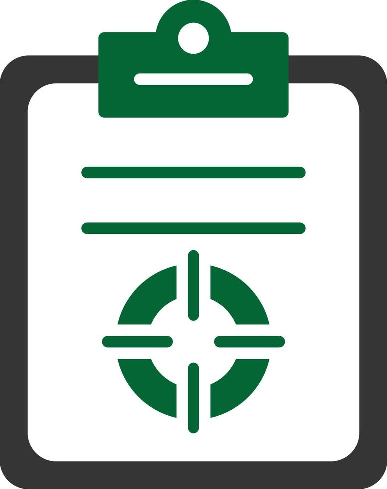 Target Glyph Two Color vector