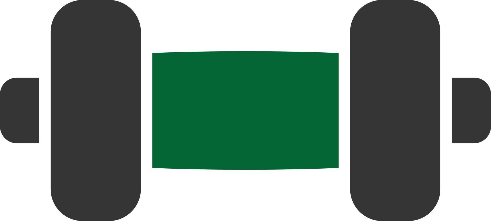 Dumble Glyph Two Color vector