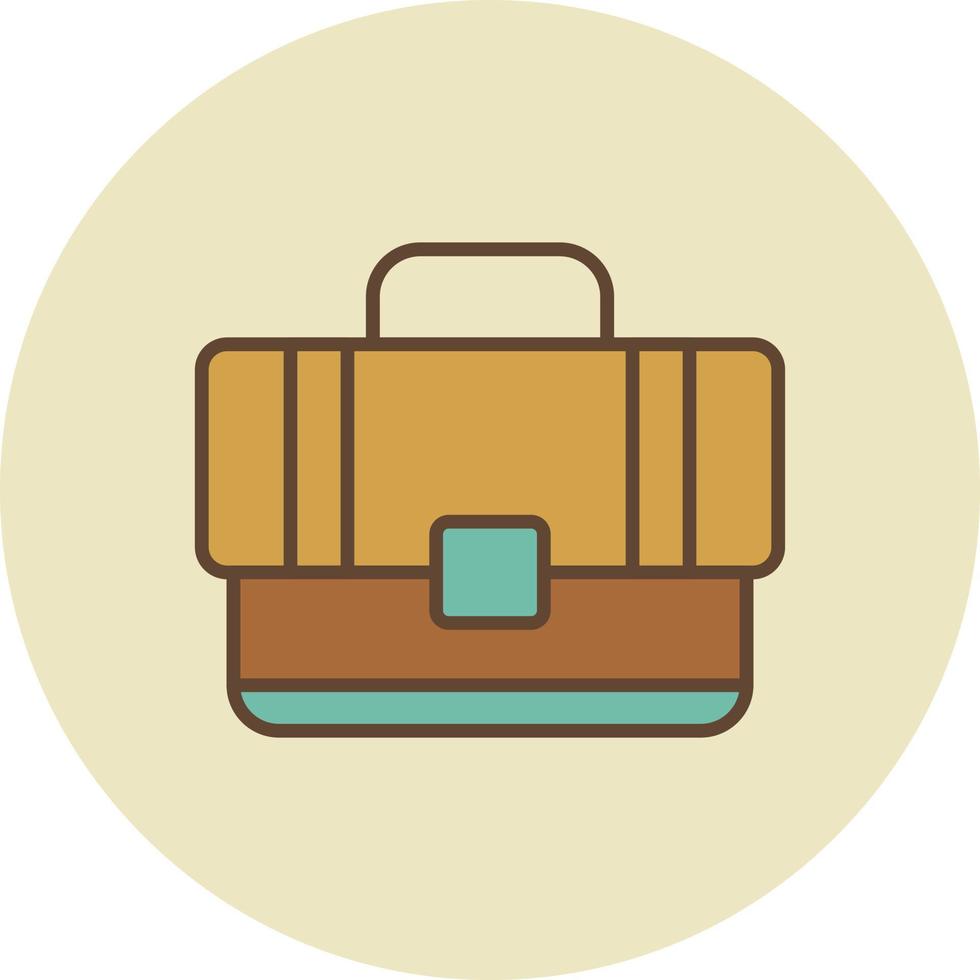 Briefcase Filled Retro vector