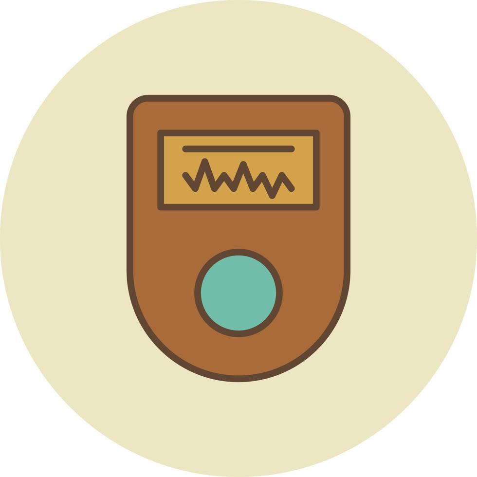 Pulse Oximeter Filled Retro vector