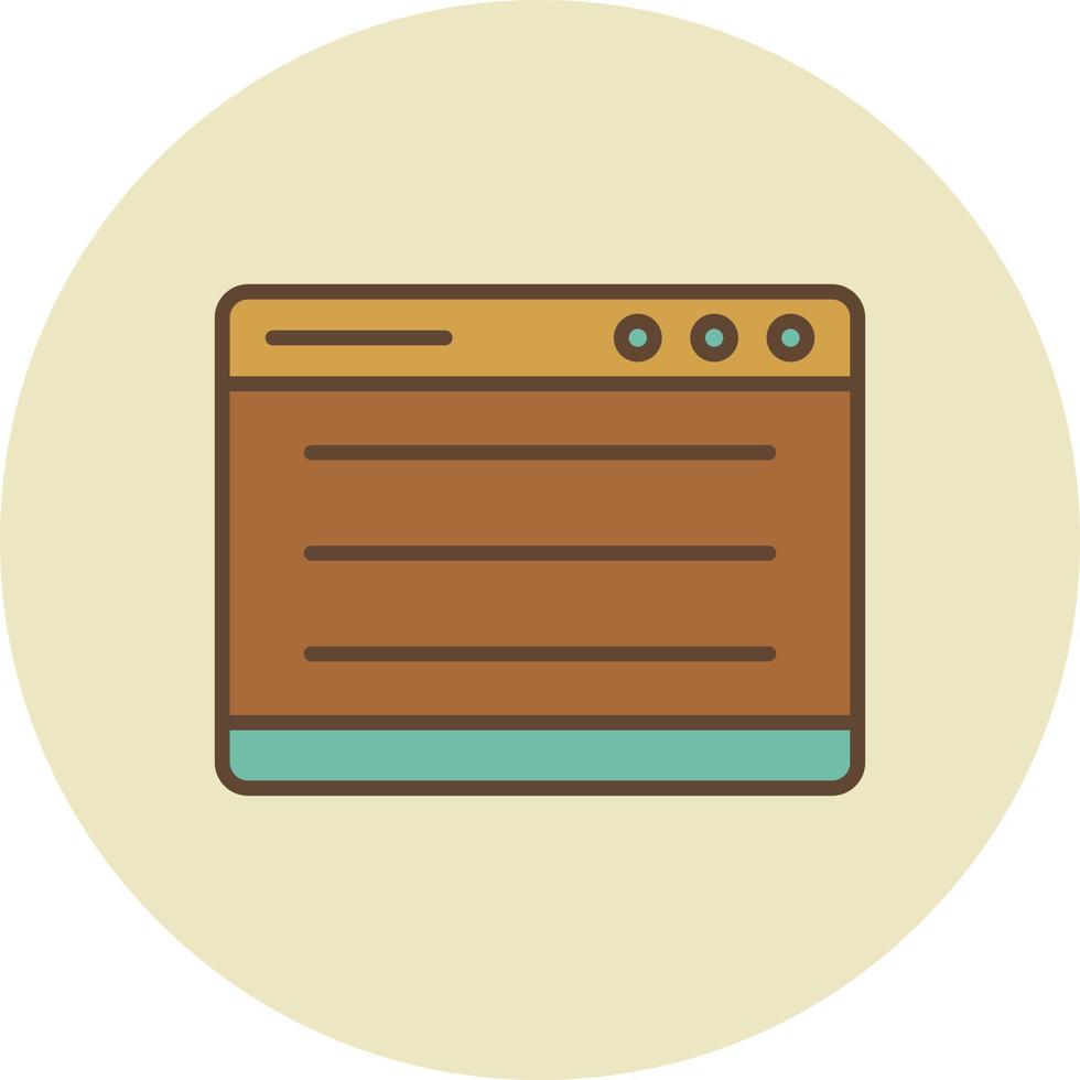 Browser  Filled Retro vector