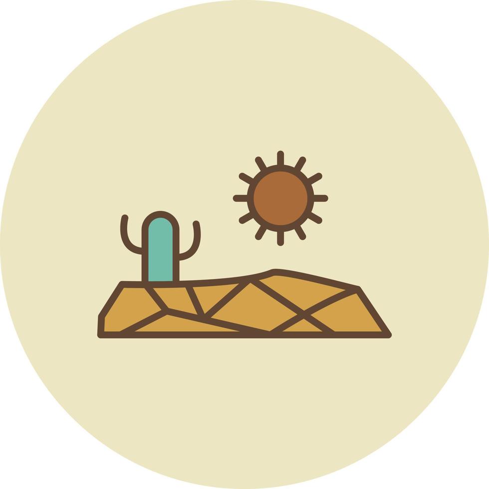 Drought Filled Retro vector