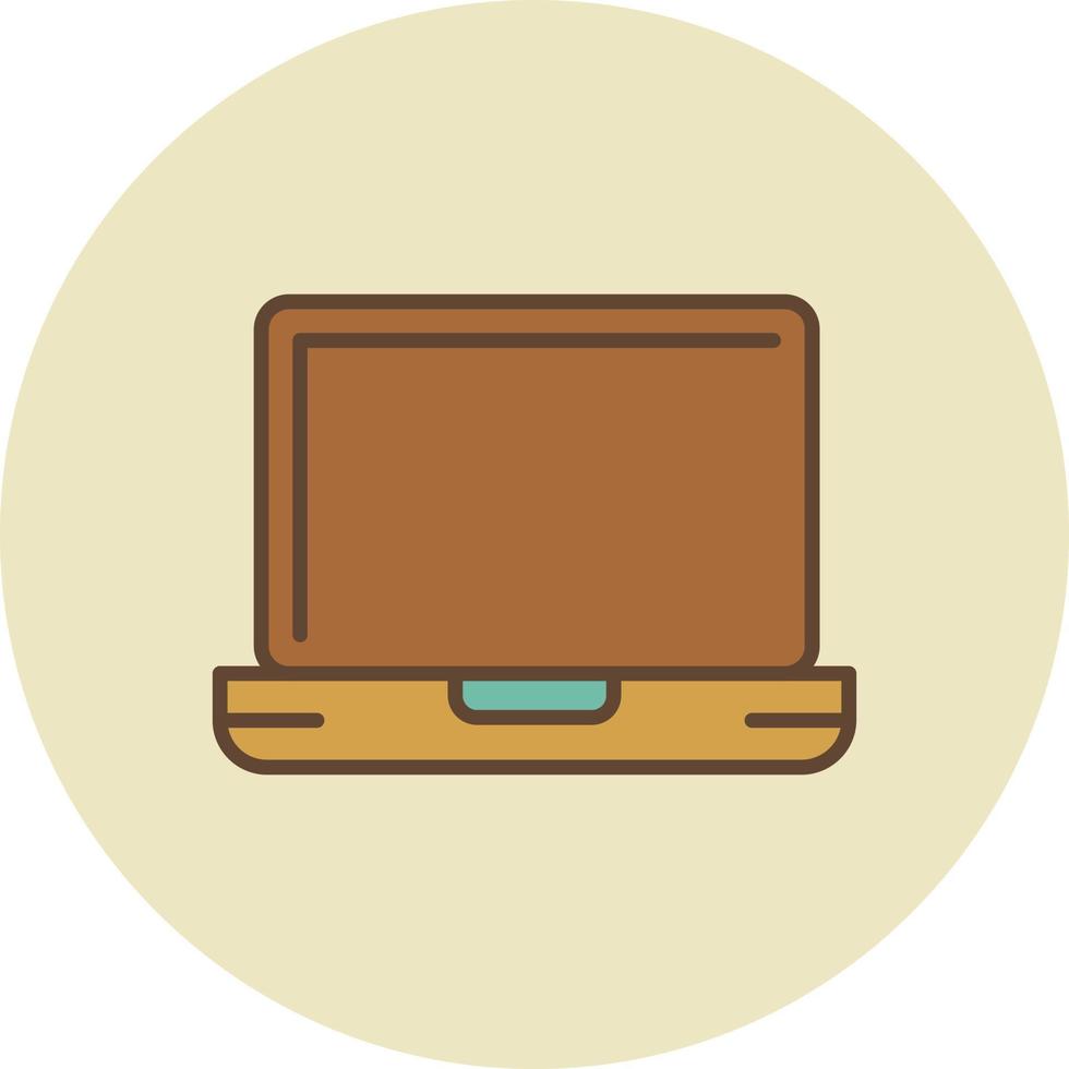 Laptop Filled Retro vector
