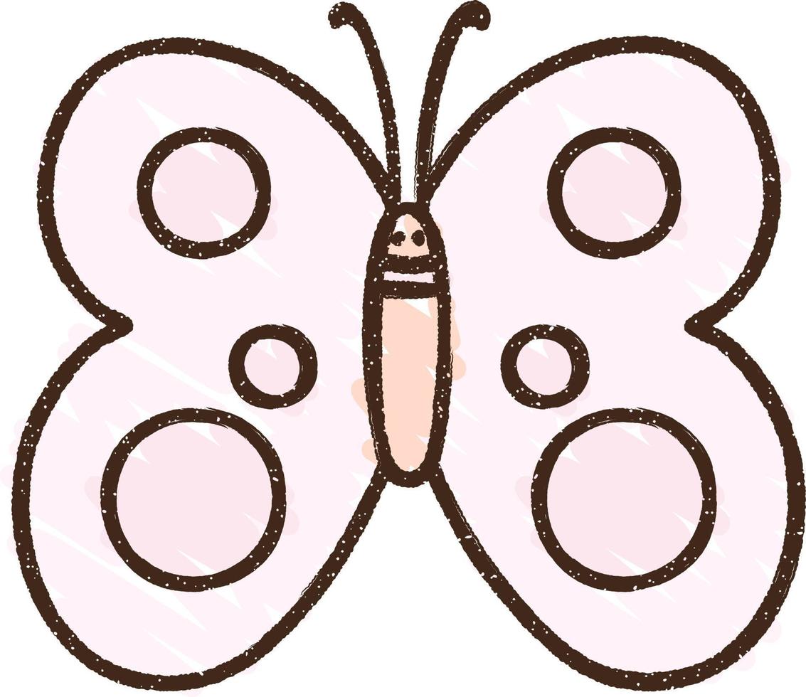 Butterfly Chalk Drawing 9814328 Vector Art at Vecteezy