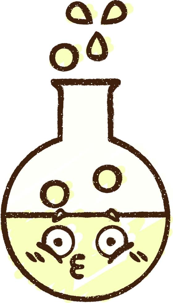 Science Experiment Chalk Drawing vector
