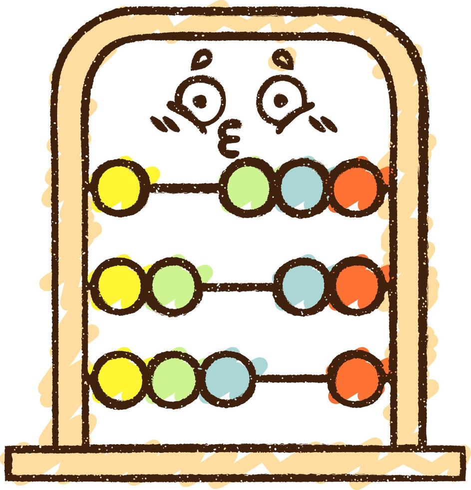 Abacus Chalk Drawing vector