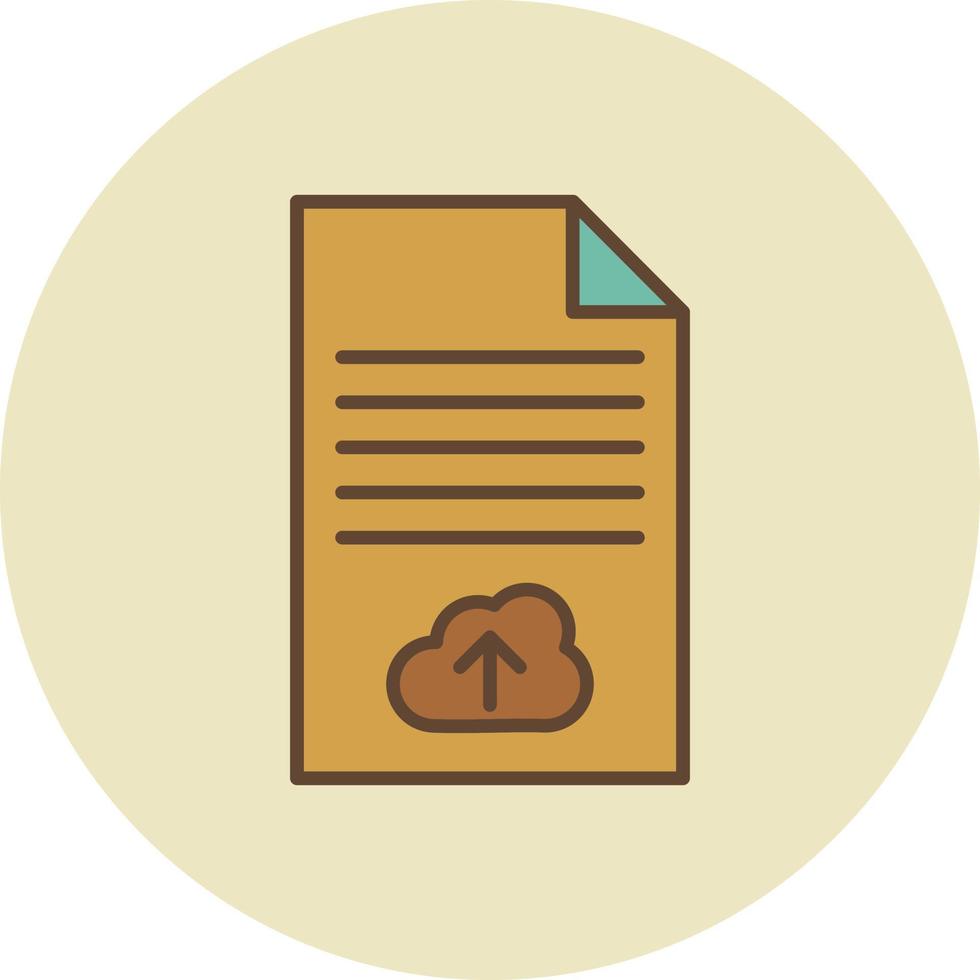 Files Upload Filled Retro vector