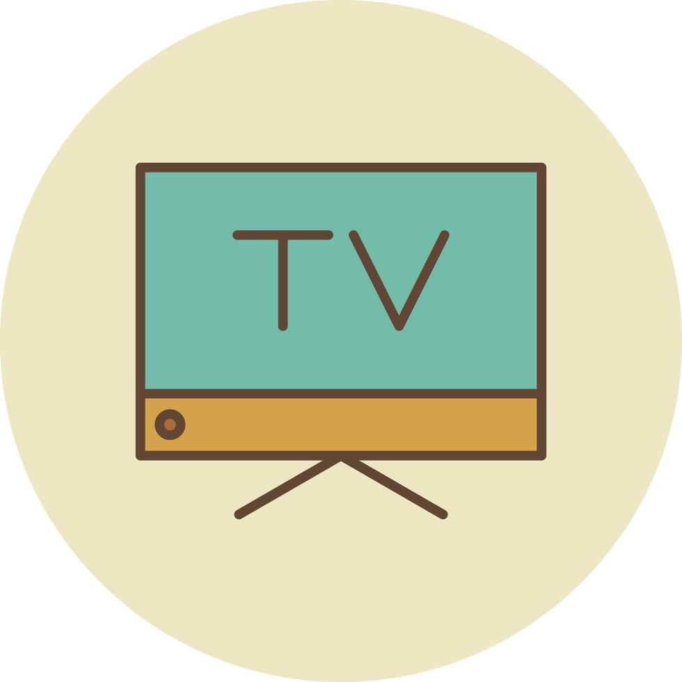 Tv Filled Retro vector