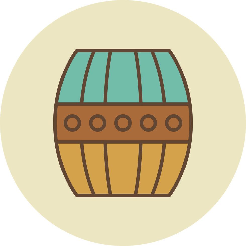 barril lleno retro vector