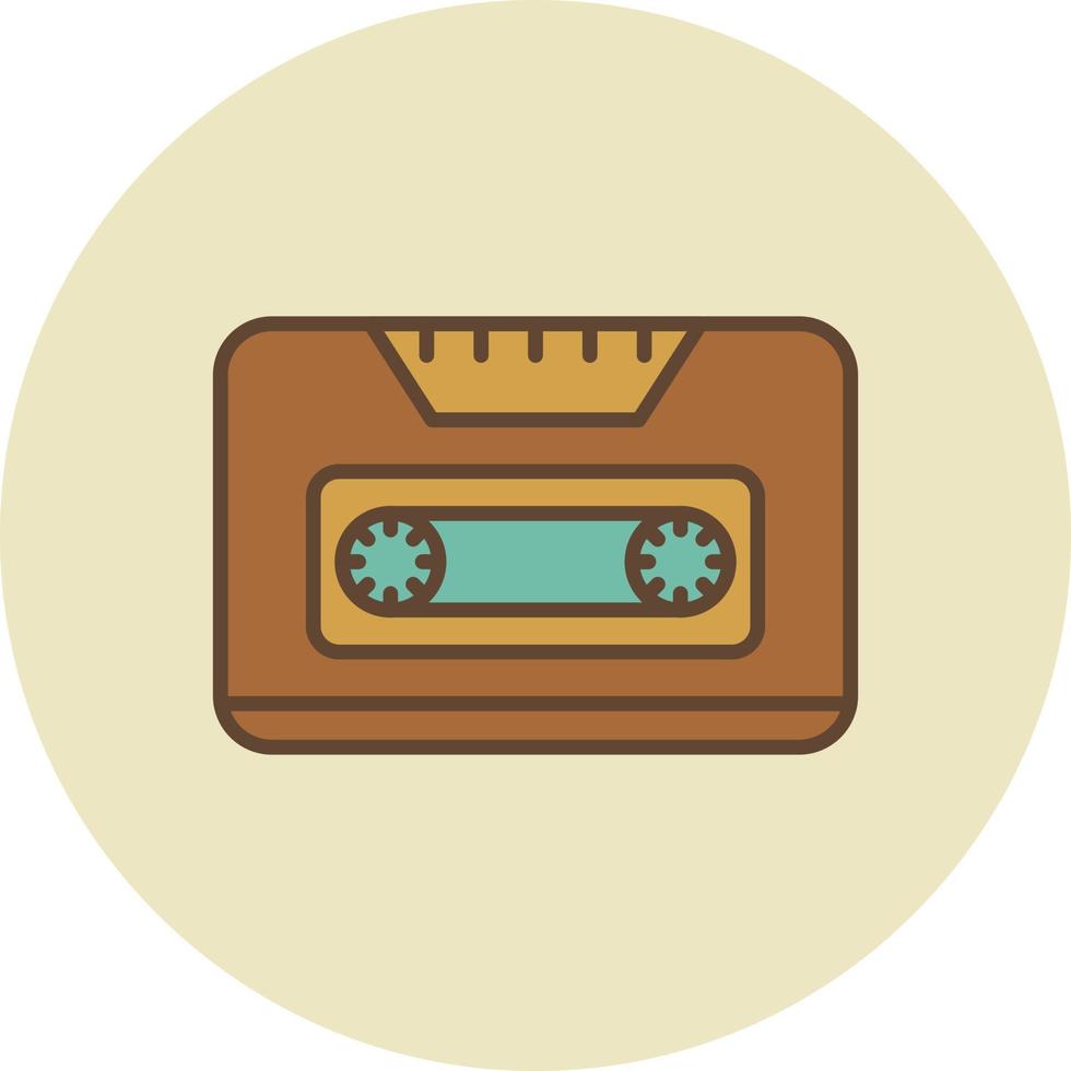 Cassette Filled Retro vector