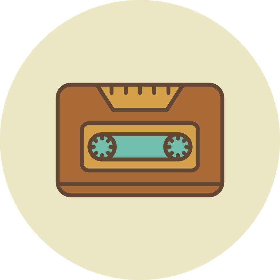 cassette lleno retro vector