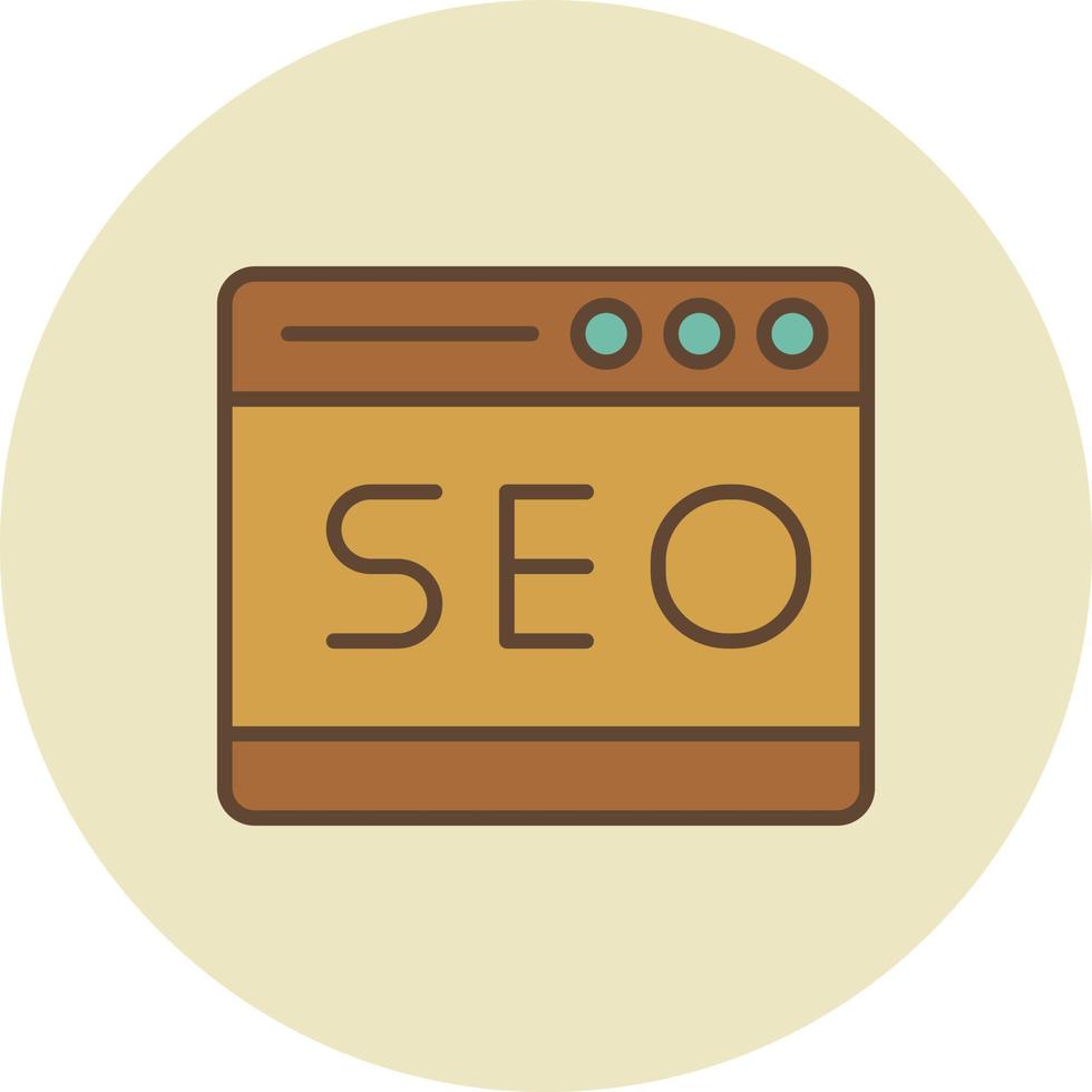 seo lleno retro vector