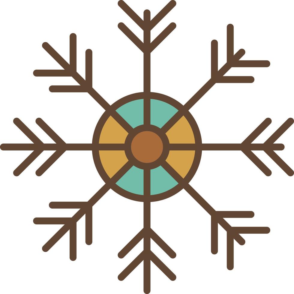 Mountain Filled Retro vector
