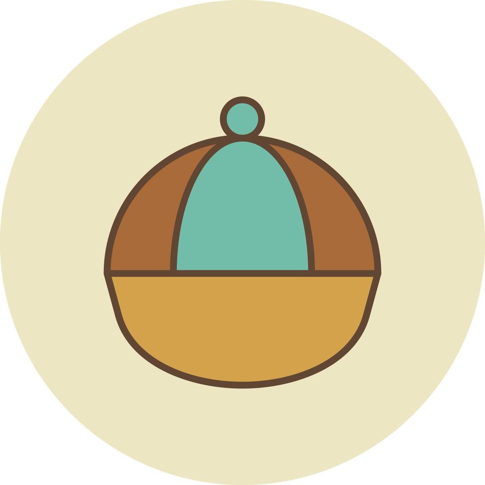 Hat Filled Retro vector