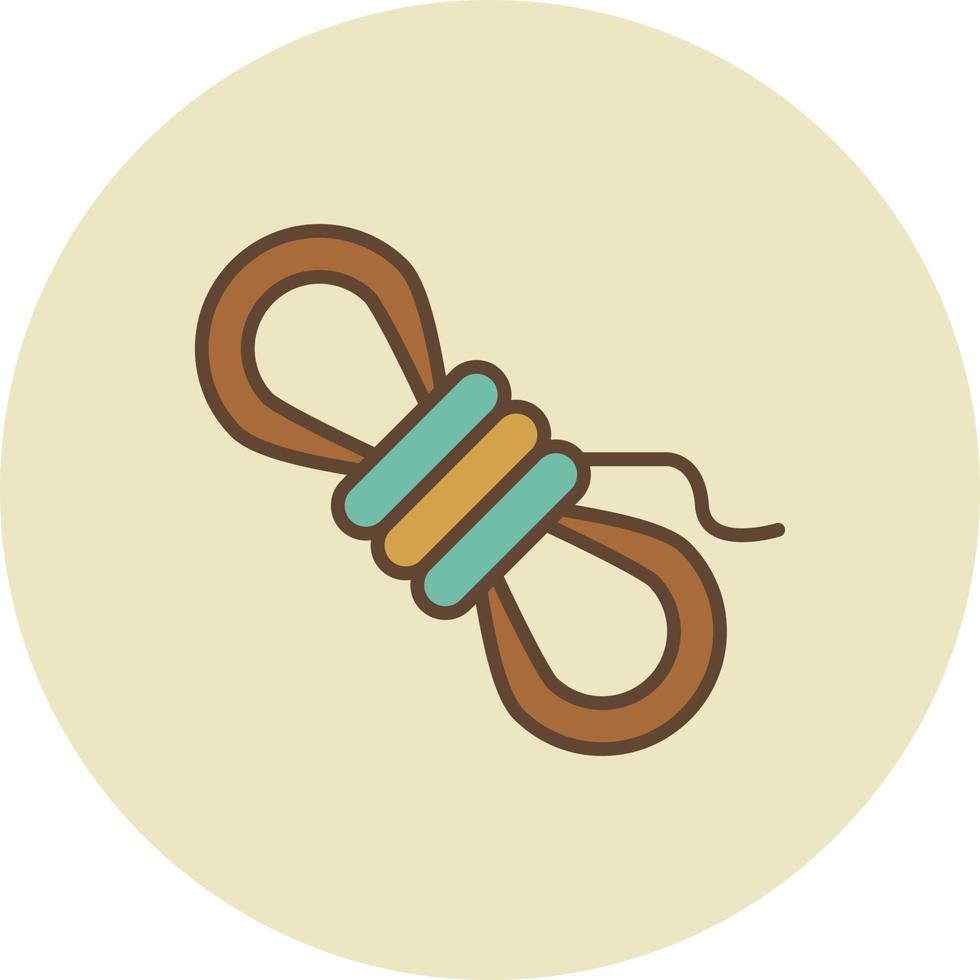 Rope Filled Retro vector