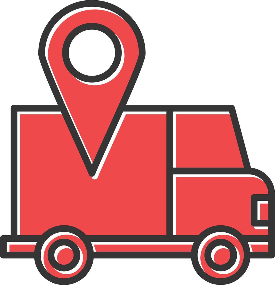 Direct Delivery Filled Retro 9815486 Vector Art at Vecteezy