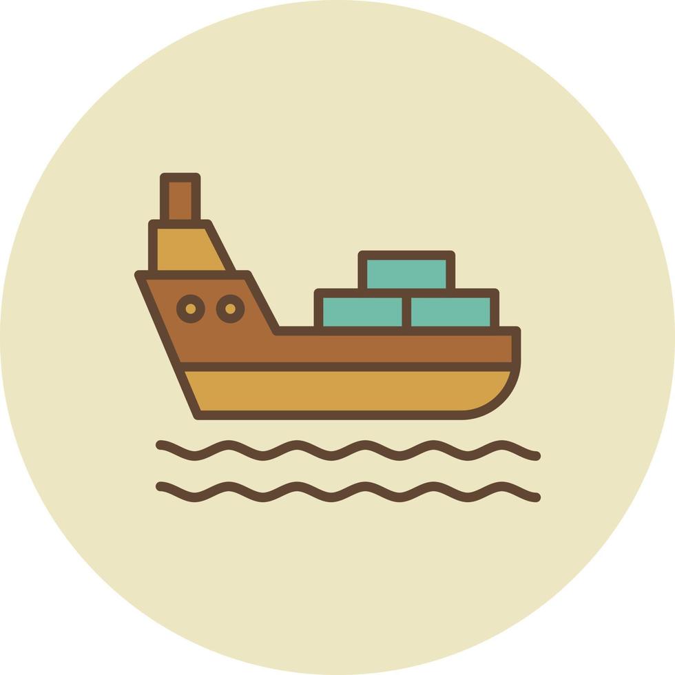 Shipping Filled Retro vector