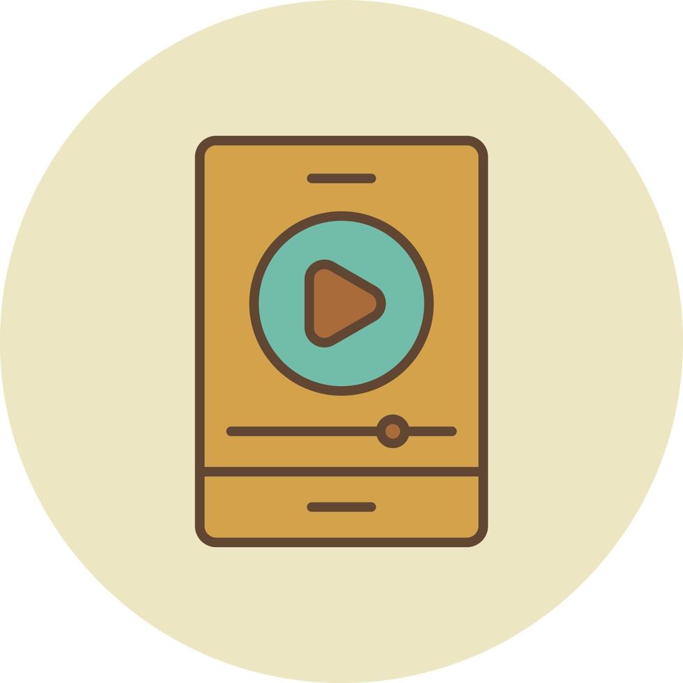 Video Tutorial Filled Retro vector