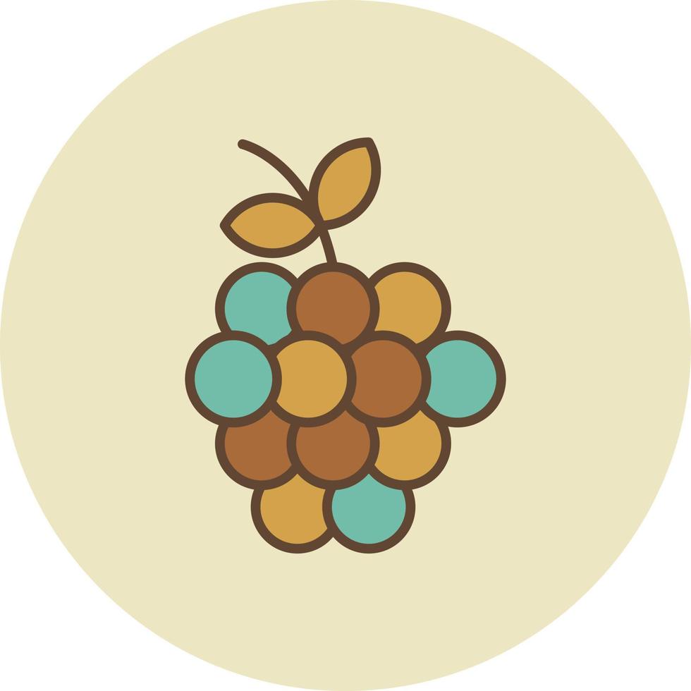 uvas llenas retro vector