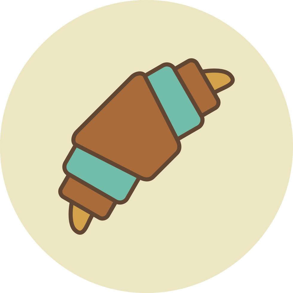Croissant Filled Retro vector