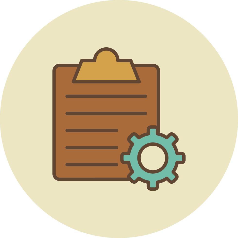 Order Processing Filled Retro vector