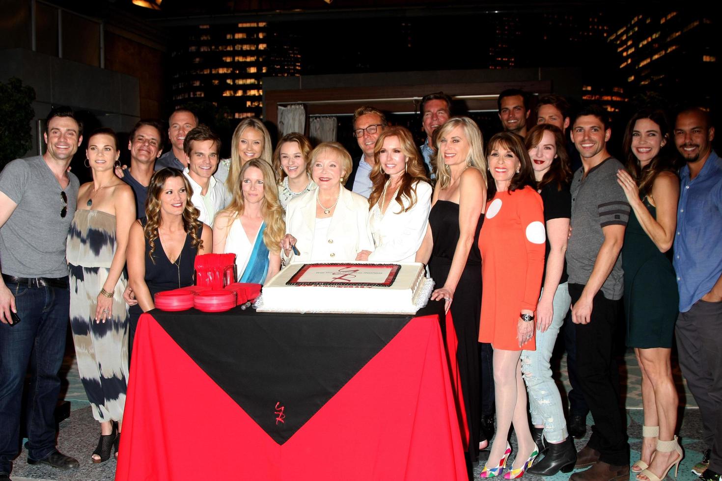 LOS ANGELES, MAR 26 - Young n Restless Cast at the Young and Restless 42nd Anniversary Celebration at the CBS Television City on March 26, 2015 in Los Angeles, CA photo