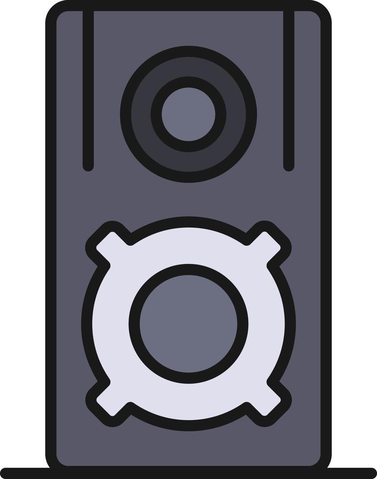 Speaker Line Filled vector