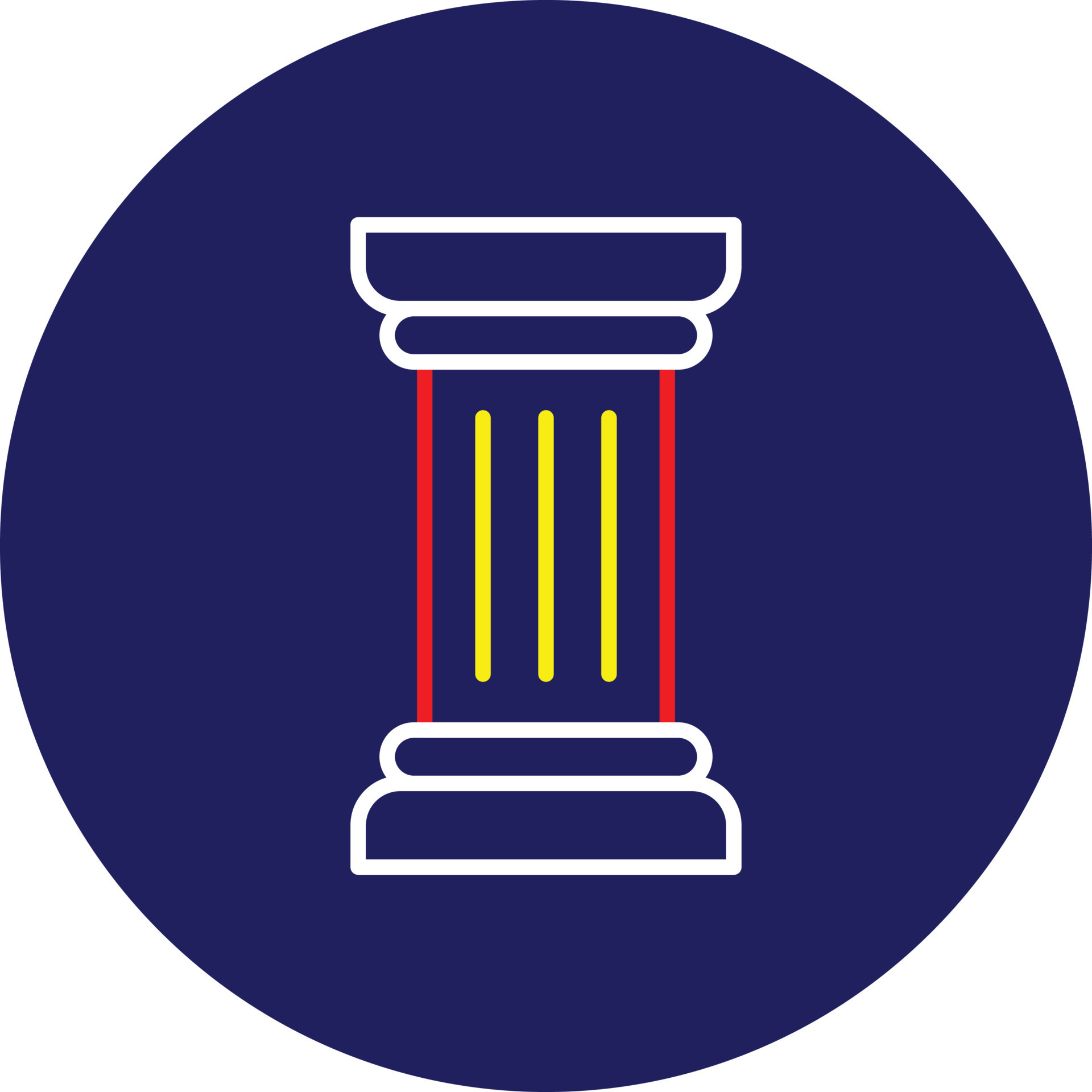 Pillar Line Multicolor 9815717 Vector Art at Vecteezy