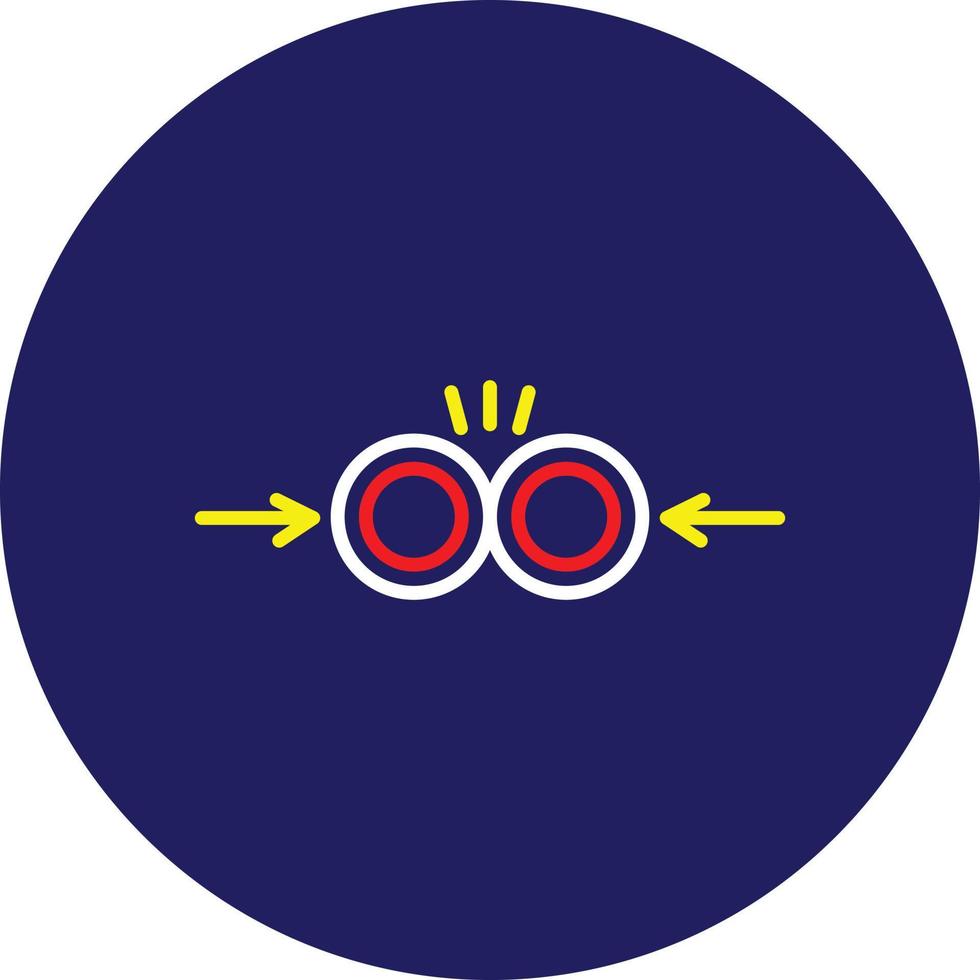 Collision Filled Retro vector