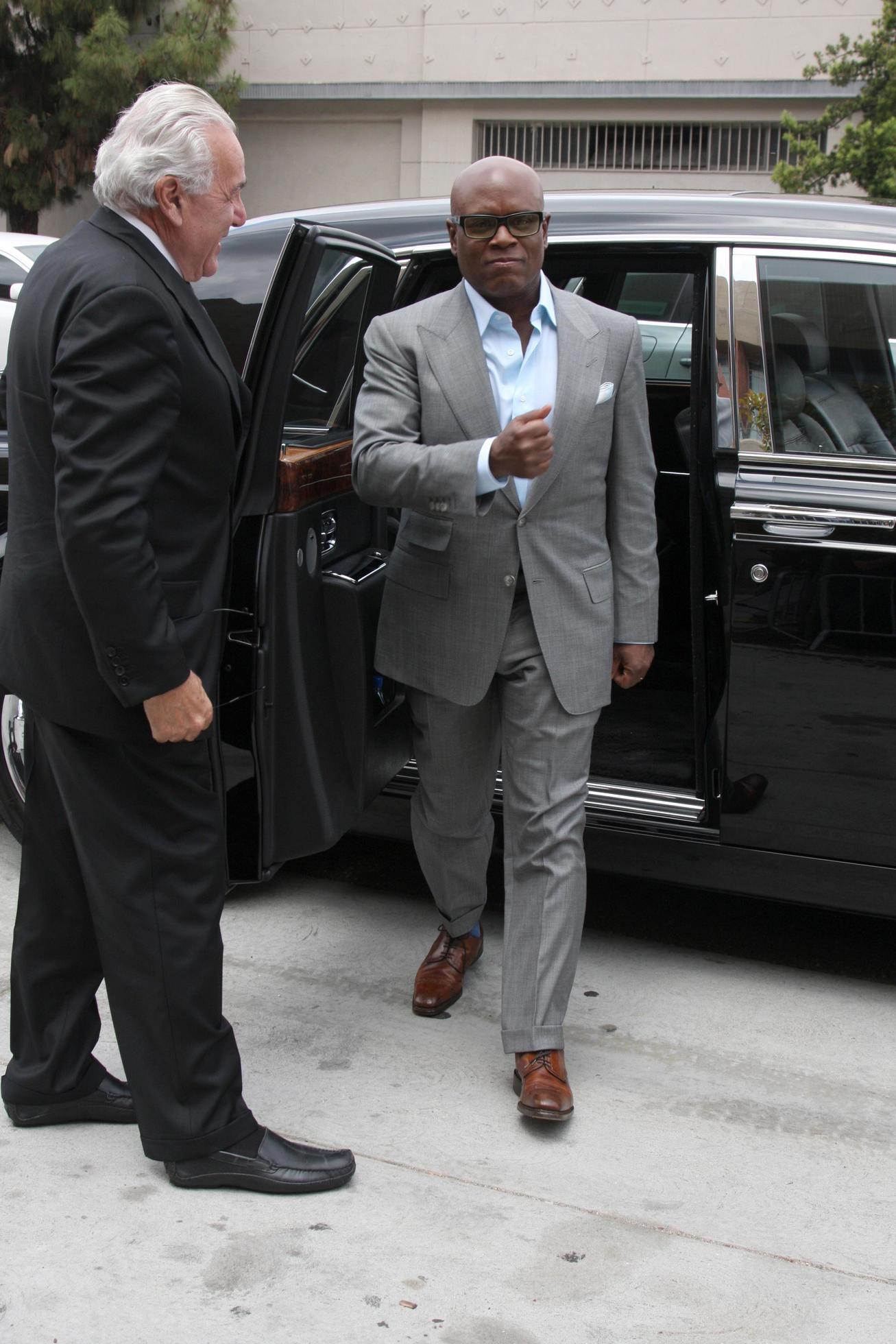 LOS ANGELES, MAY 8 LA Reid , one of the talent judges, arriving at