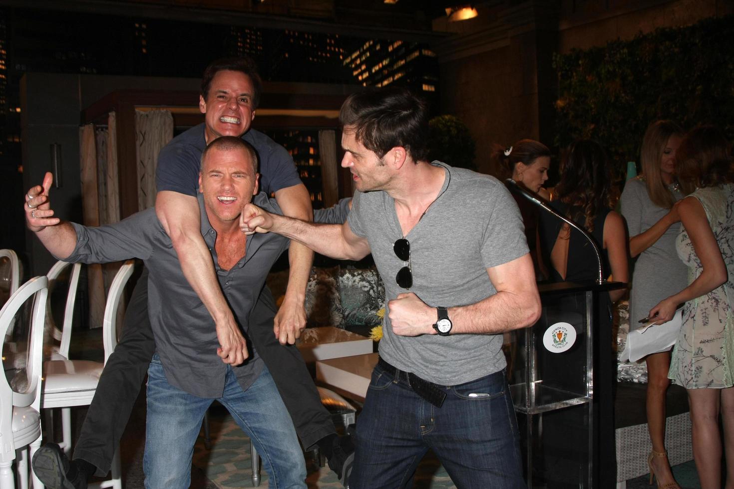 LOS ANGELES, MAR 26 - Christian LeBlanc, Sean Carrigan, Daniel Goddard at the Young and Restless 42nd Anniversary Celebration at the CBS Television City on March 26, 2015 in Los Angeles, CA photo