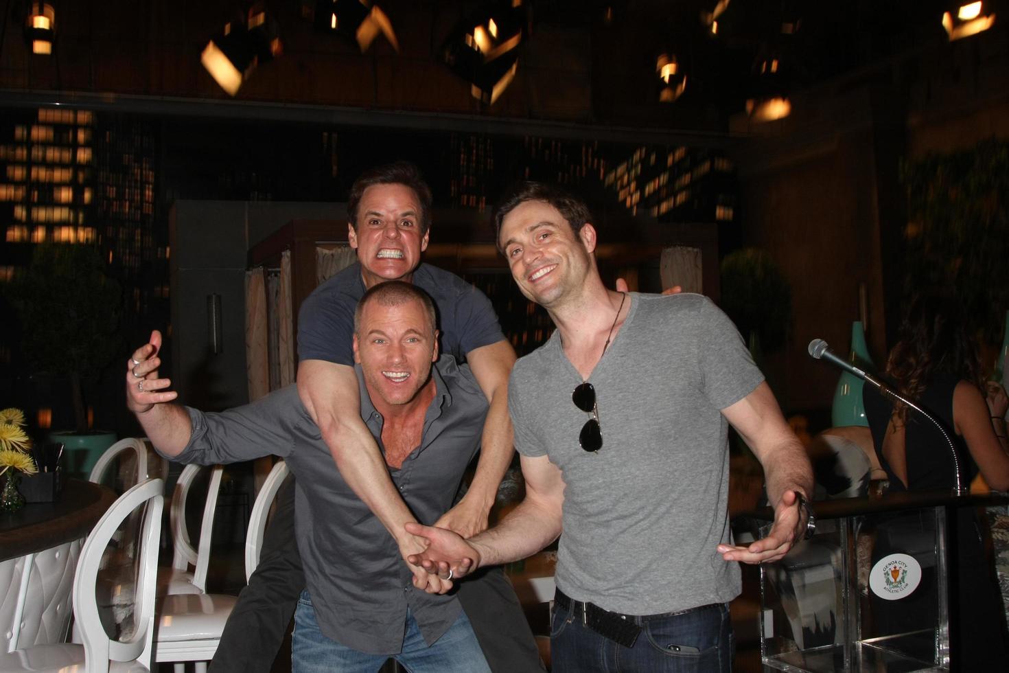 LOS ANGELES, MAR 26 - Christian LeBlanc, Sean Carrigan, Daniel Goddard at the Young and Restless 42nd Anniversary Celebration at the CBS Television City on March 26, 2015 in Los Angeles, CA photo