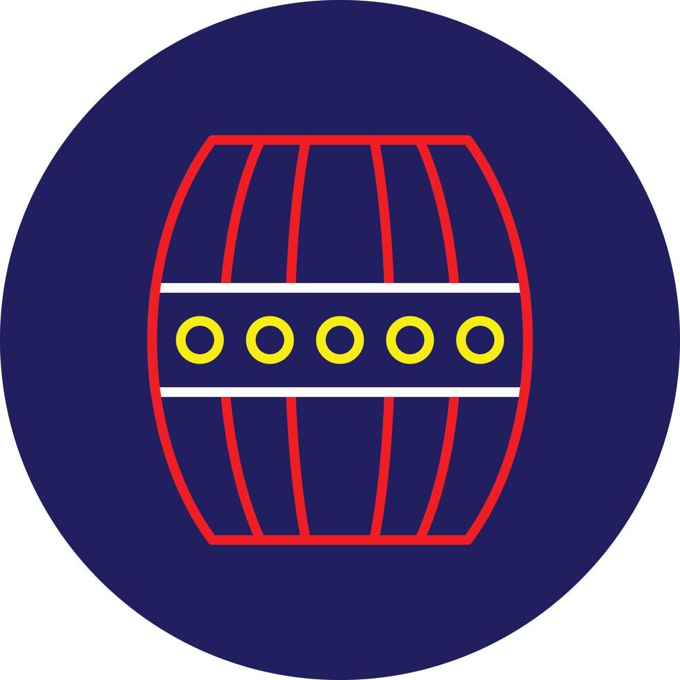 Barrel Line Multicolor vector