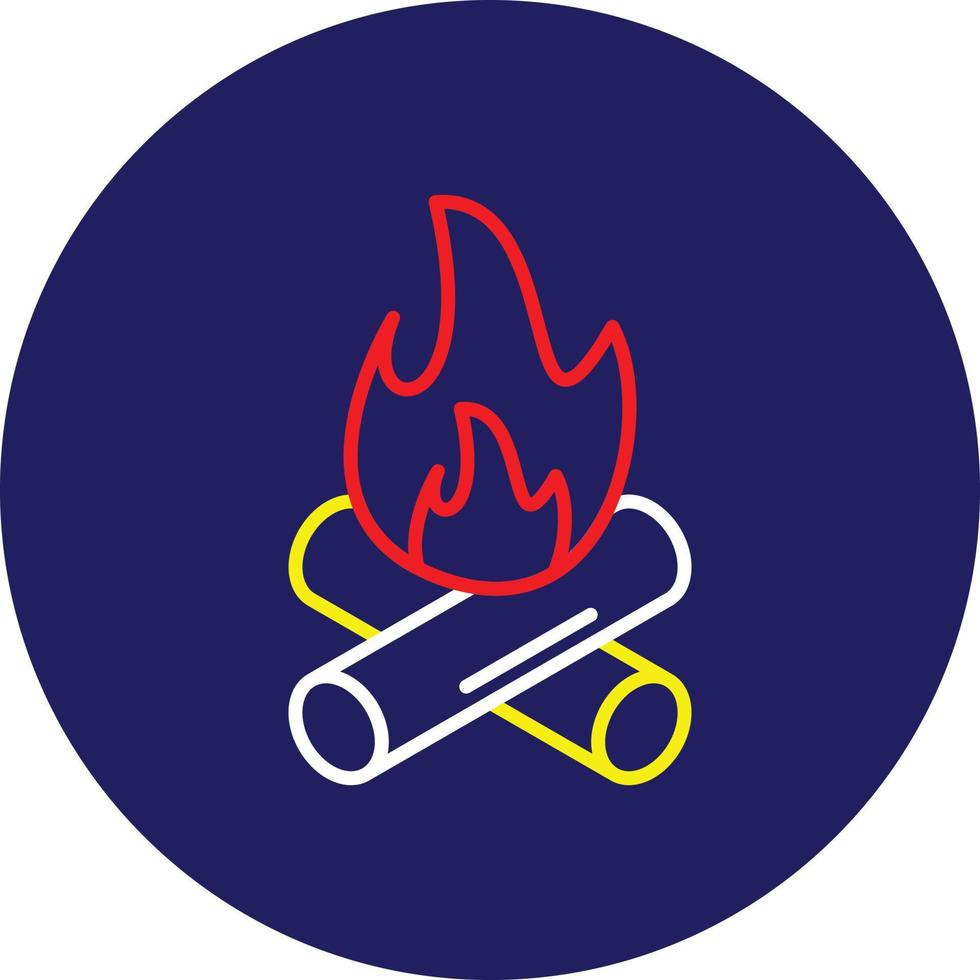 Fire Pollution Line Multicolor vector