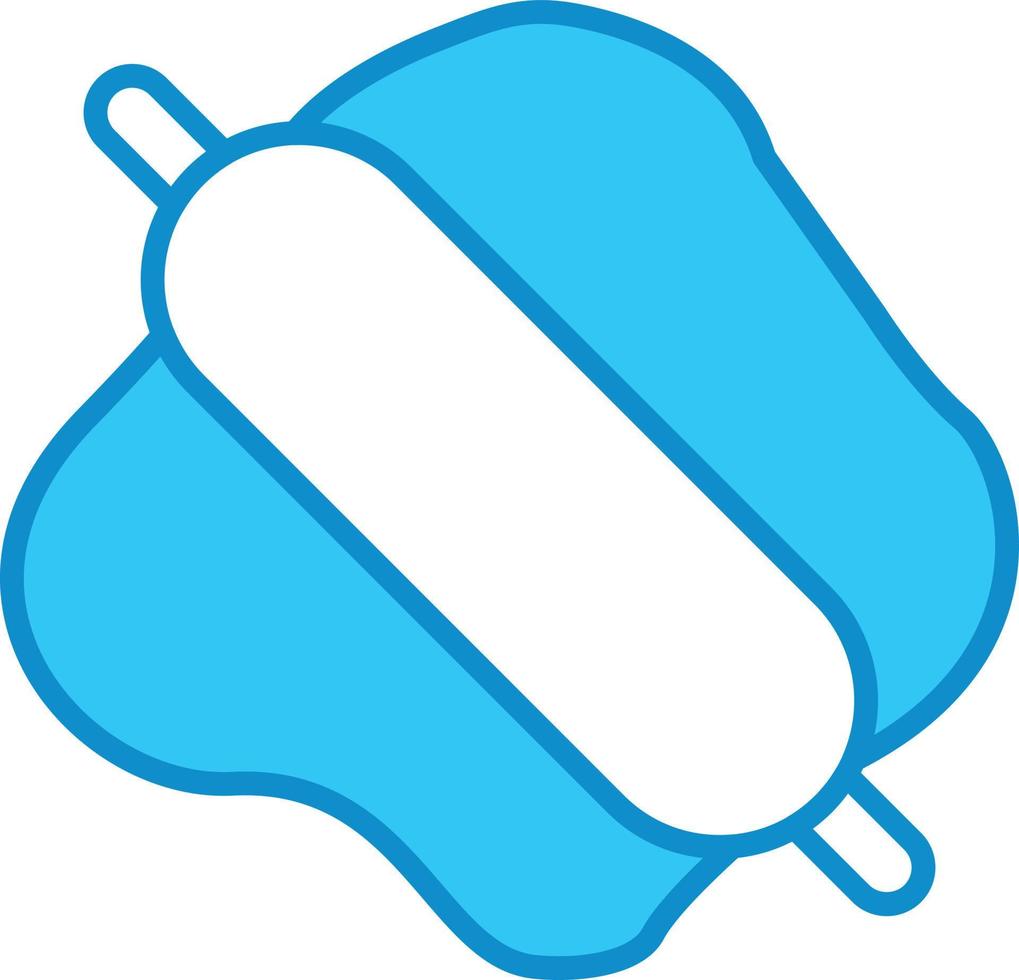Rolling Pin Line Multicolor vector
