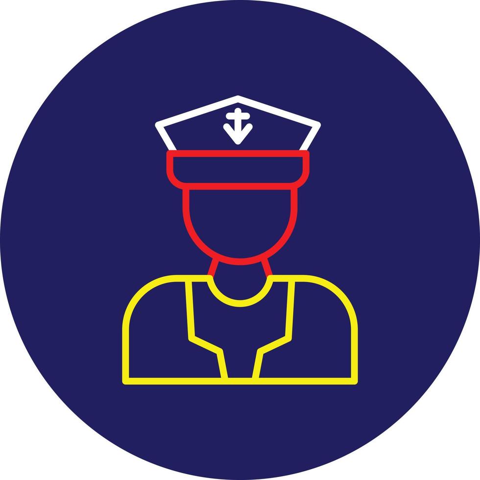 Captain Line Multicolor vector