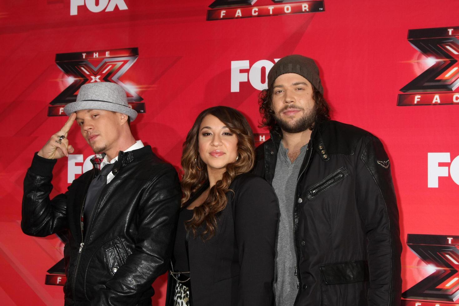 LOS ANGELES, DEC 19 - Chris Rene, Melanie Amaro, Josh Krajcik at the FOX s The X Factor Press Conference at CBS Studios on December 19, 2011 in Los Angeles, CA photo