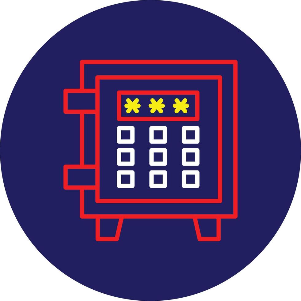 Security Line Multicolor vector
